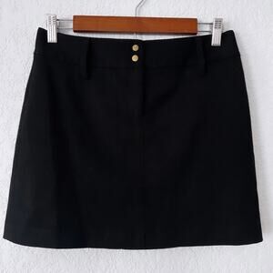 Express Black Wool Blend Stretch Mini Skirt Size 3/4